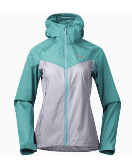 Kurtka softshellowa damska Bergans of Norway Microlight Jacket - AluLtGreenlake