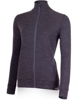 Bluza damska Lasting SARMINA 100% Merino Wool Szary (8168)