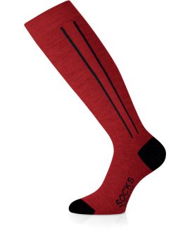 Skarpety Narciarskie Lasting FWC 85% Merino Wool Czerwony (319) L (42-45)