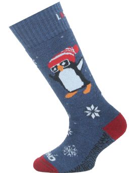Skarpety Narciarskie Dziecięce Lasting SJT 70% Merino Wool Niebieski (504) XS (29-33)
