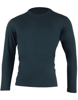 Koszulka męska z długim rękawem Lasting ALAN 100% Merino Wool Granatowy (5252)