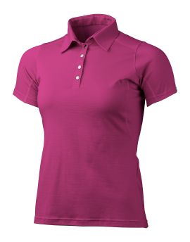 Koszulka polo damska Lasting ALISA Merino Wool Różowy (4646)
