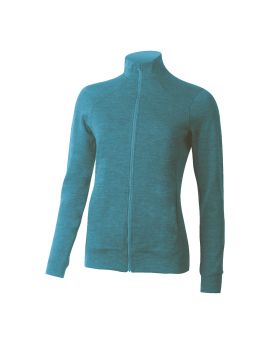 Bluza damska Lasting ALMA 50% Merino Wool Turkusowy (5858)