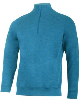 Koszulka męska z długim rękawem Lasting AMIR 50% Merino Wool Turkusowy (5858)