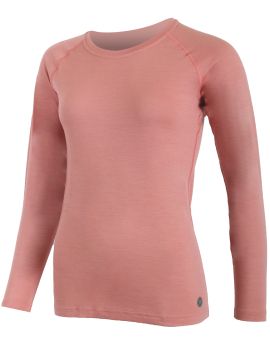 Koszulka damska Lasting Atila 100% Merino Wool Łososiowy (3333)