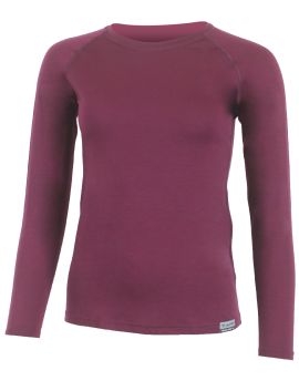 Koszulka damska Lasting Atila 100% Merino Wool Bordowy (3838)