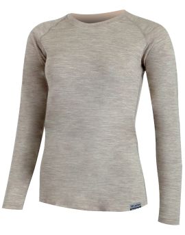 Koszulka damska Lasting Atila 100% Merino Wool Beżowy (7160)