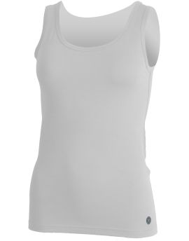 Koszulka damska bez rękawów Lasting BARA 100% Merino Wool Biały (0101)