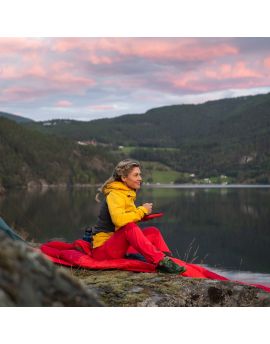 Kurtka softshellowa damska Bergans of Norway Cecilie Mountain Softshell Jacket - Light Golden Yellow / Solid Dark Grey