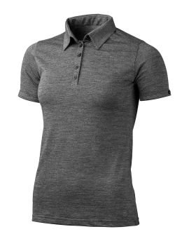 Koszulka polo damska Lasting BIBI Merino Wool & Bamboo Szary (8400)