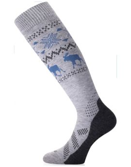 Skarpety Narciarskie Lasting FWW 85% Merino Wool Szary (858) S (34-37)