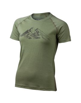 Koszulka Damska Lasting Hila 100% Merino Wool HIKING Zielony (6666) L