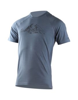 Koszulka Męska Lasting Hill 100% Merino Wool HIKING Niebieski (5656) M