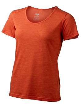 Koszulka damska Lasting IRENA 100% Merino Wool Pomarańczowy (2160)