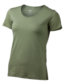Koszulka damska Lasting IRENA 100% Merino Wool Zielony (6666)