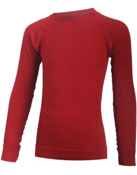 Koszulka dziecięca z długim rękawem Lasting JALO Merino Wool Czerwony (3636)