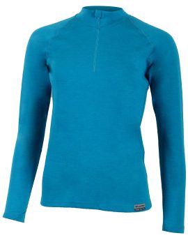 Bluza damska Lasting LAURA 100% Merino Wool EXPEDITION Niebieski (5159)