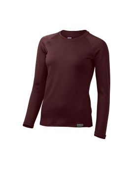 Bluza damska Lasting Lena 100% Merino Wool EXPEDITION Bordowy (3838)