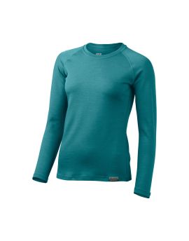 Bluza damska Lasting Lena 100% Merino Wool EXPEDITION Turkusowy (5858)