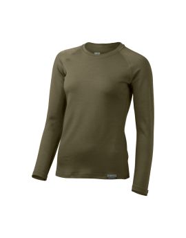 Bluza damska Lasting Lena 100% Merino Wool EXPEDITION Oliwkowy (6363)