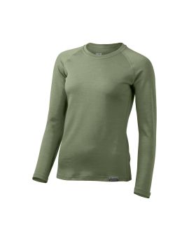 Bluza damska Lasting Lena 100% Merino Wool EXPEDITION Szałwiowy (6666)