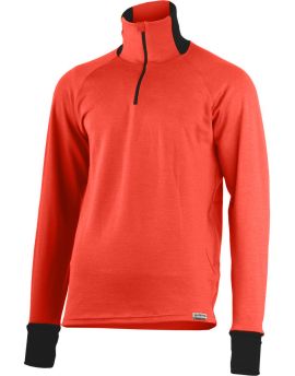 Bluza męska Lasting LEO 100% Merino Wool Czerwony (3739)