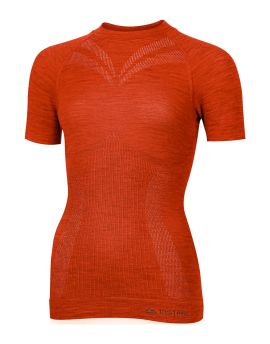 Koszulka damska Lasting MALBA 93% Merino Wool Pomarańczowy (2160)