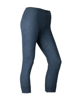 Kalesony termoaktywne 3/4 damskie Lasting MALKA 93% Merino Wool Ciemnoniebieski (5160)