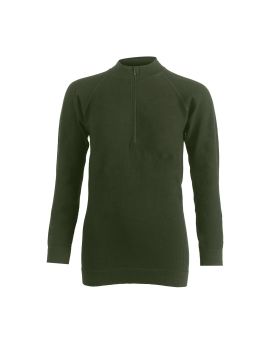 Koszulka damska z długim rękawem Lasting MAZALA 93% Merino Wool Oliwkowy (6160)