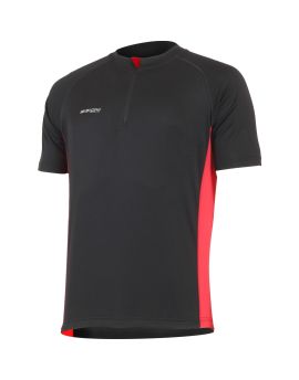 Koszulka rowerowa męska Lasting MD42 Czarno-Czerwony (903)
