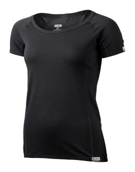 Koszulka damska Lasting MONA 100% Merino Wool Czarny (9090)