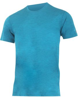 Koszulka męska Lasting RIOS Merino Wool Niebieski (5858)