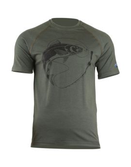 Koszulka męska Lasting SALMON 100% Merino Wool Zielony (6262) XL