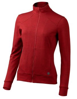 Bluza damska Lasting SARMINA 100% Merino Wool Czerwony (3163)