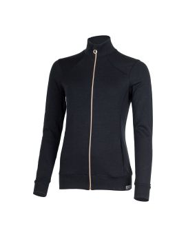 Bluza damska Lasting SARMINA 100% Merino Wool Czarny (C909)