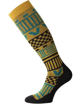 Skarpety Narciarskie Lasting SLA 80% Merino Wool Żółty (200) L (42-45)
