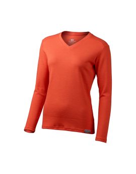Bluza damska Lasting STELA 100% Merino Wool Czerwony (3737)