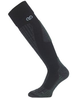 Skarpety Narciarskie Lasting SWH 70% Merino Wool Czarno-Zielony (906)