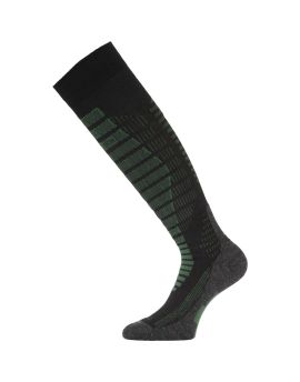 Skarpety Narciarskie Lasting SWR 75% Merino Wool Czarno-Zielony (906)