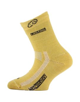 Skarpety Trekkingowe Dziecięce Lasting TJS 70% Merino Wool Żółty (640) XS (29-33)