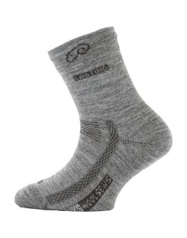 Skarpety Trekkingowe Dziecięce Lasting TJS 70% Merino Wool Szary (800) S (34-37)