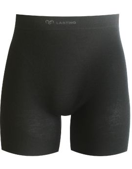 Bokserki męskie Lasting WADAM 70% Merino Wool Czarny (9999)