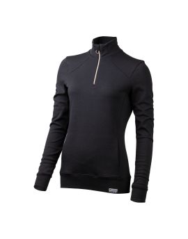 Bluza damska Lasting WARMINA 100% Merino Wool Czarny (C909)