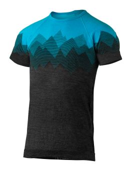 Koszulka męska Lasting WESOR Merino Wool Niebieski (5159)