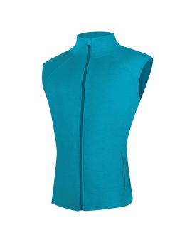 Kamizelka męska Lasting WESO 100% Merino Wool Turkusowy (5155)