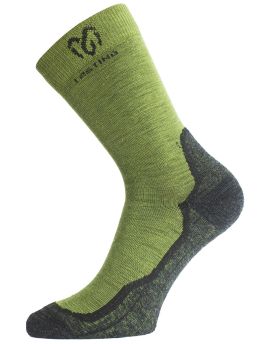 Skarpety trekkingowe Lasting WHI 55% Merino Wool Zielony (699)