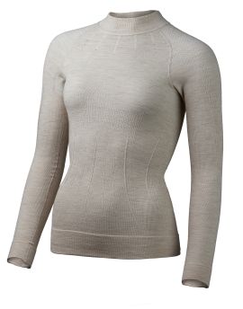 Bluza damska Lasting WILMA 80% Merino Wool Beżowy (7160)
