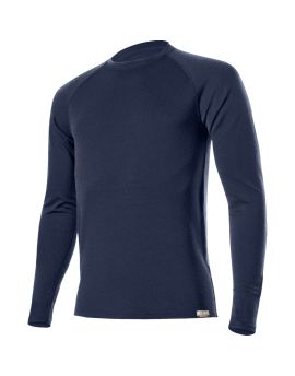 Bluza męska Lasting Wity 100% Merino Wool EXPEDITION Granatowy (5252)