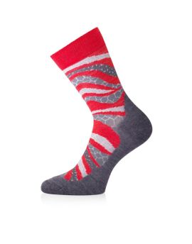 Skarpety trekkingowe Lasting WLF 80% Merino Wool Czerwony (338) S (34-37)