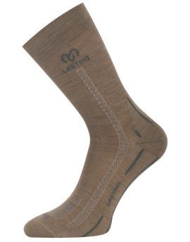 Skarpety Trekkingowe Lasting WLS 70% Merino Wool Brązowy (710) S (34-37)
